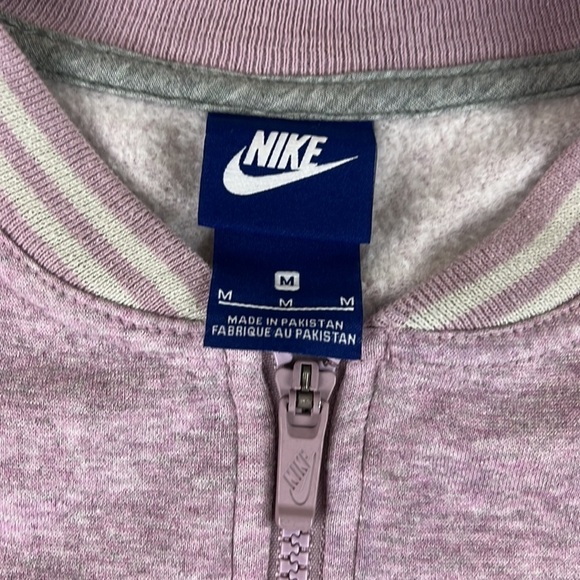 Nike Women's Mauve Casual Athleisure  Zippered Sweatshirt Track Jacket - Picture 3 of 10